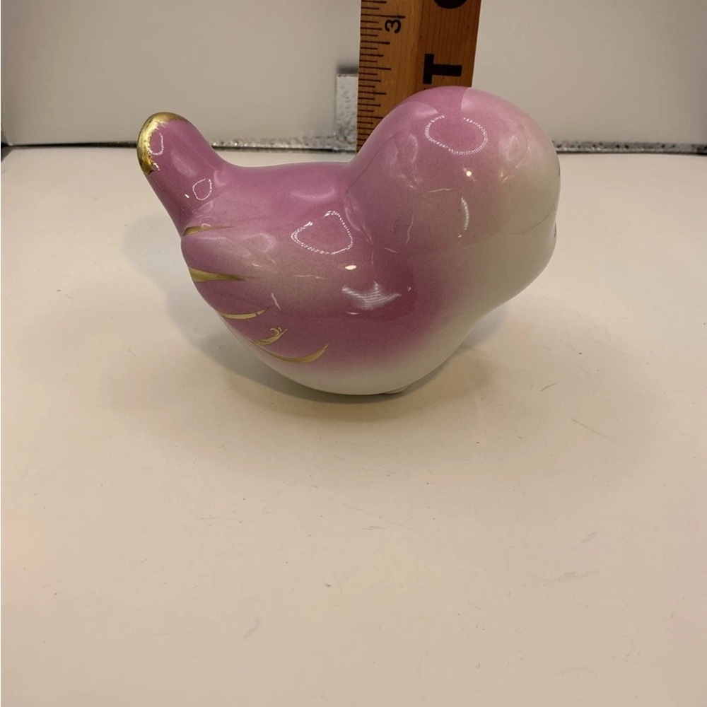 Pink Ceramic Bird Figurine Love Bird - Picture 2 of 3